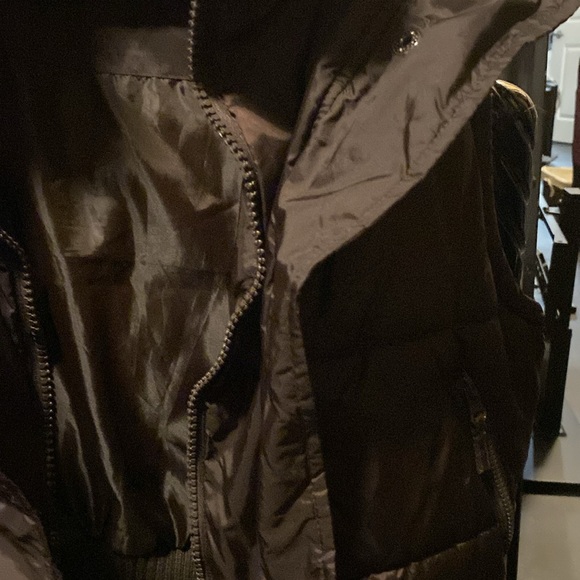 Freaking adorable hooded faux fur faux double layer brown warm vest!! - Picture 6 of 6